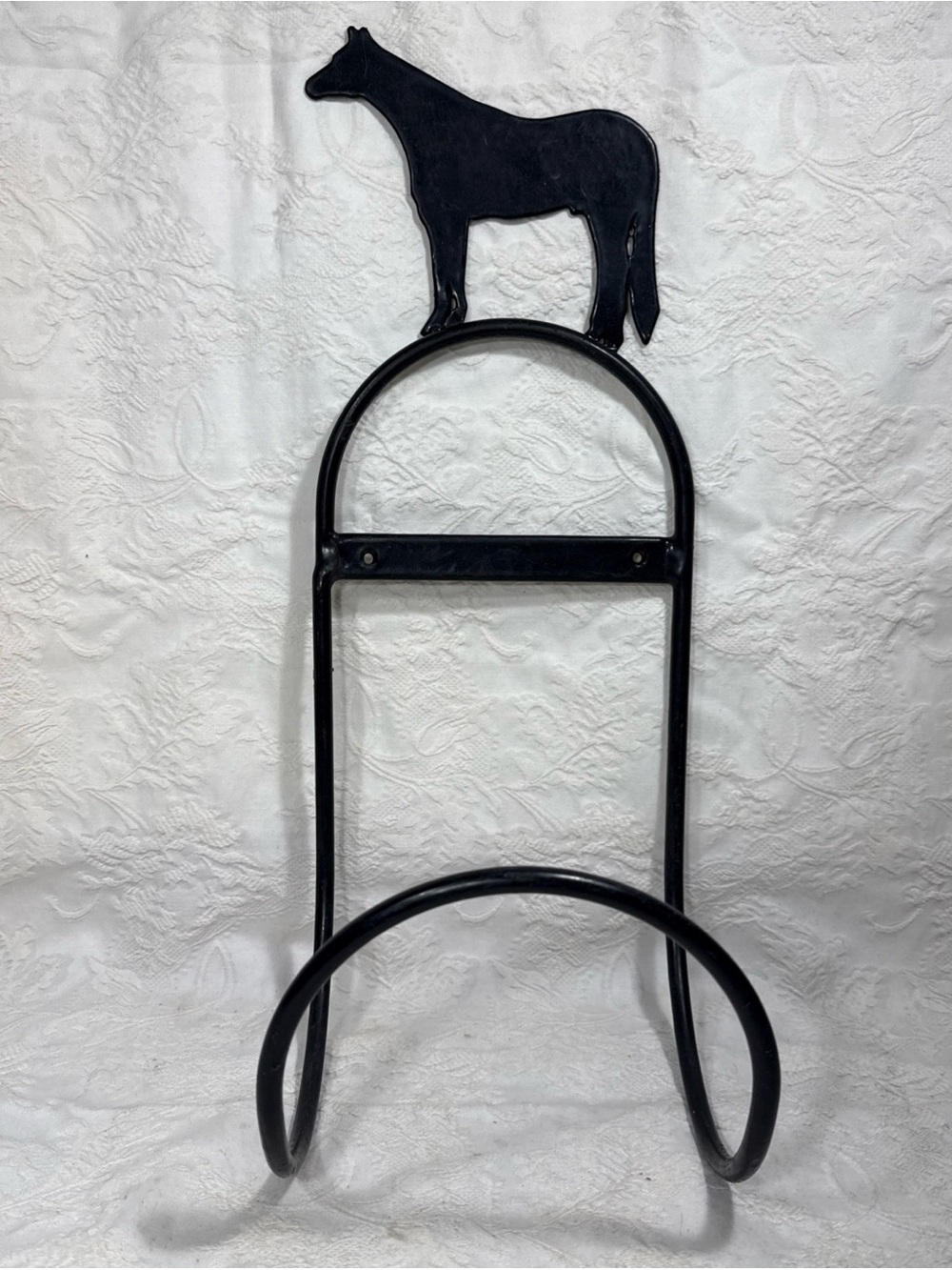 Horse Metal Gardening Water Hose Hook Holder Hanger Wall Mount Equestrian Farm